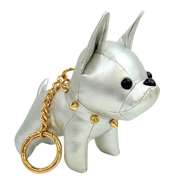 BC8206SV Silver Dog Bag Charm