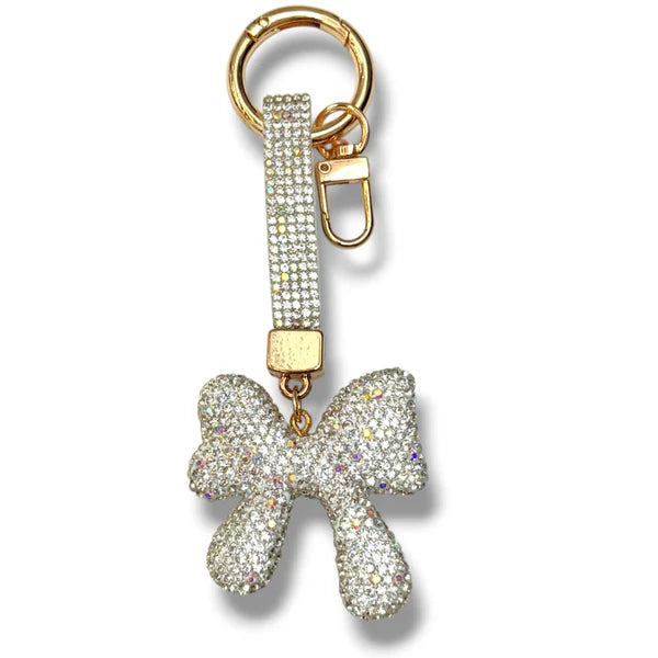 MBK7152BAB Bow Stone Bag Charm