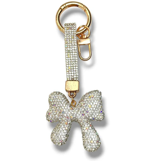 MBK7152BAB Bow Stone Bag Charm