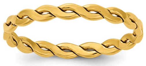 GFR110 1/20 14K Gold Filled 2.4MM Woven Ring