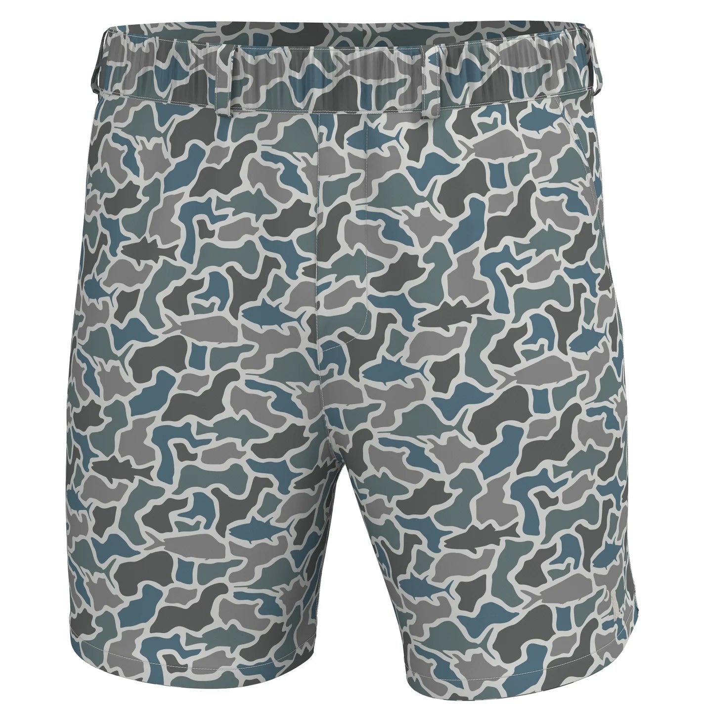 L1600002 Local Boy Volley Shorts Fish Camo