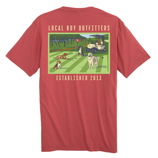 L1000751 Local Boy Country Club Short Sleeve T-Shirt Brick