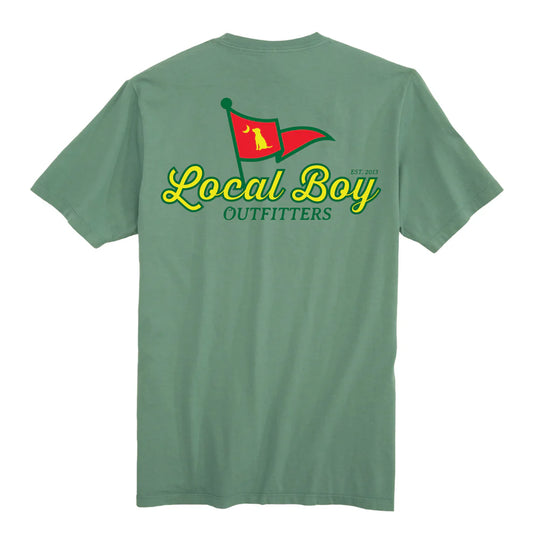 L1000755 Local Boy Front Pin Short Sleeve T-shirt Light Green