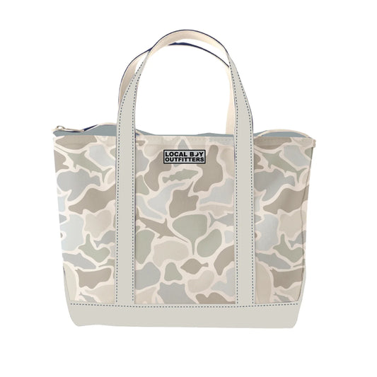 L2100288-SWC-OS Local Boy Printed Beach Tote Saltwater Camo