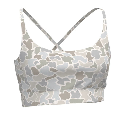 L5140002 Local Girl Sports Bra in Forest Camo Saltwater