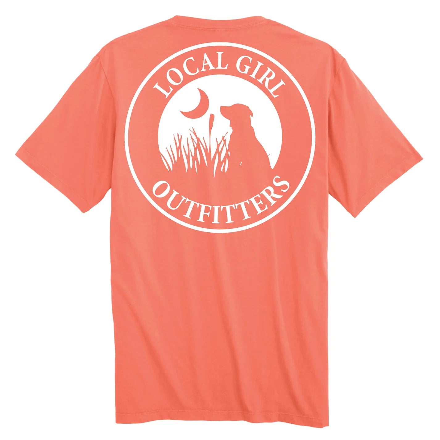 LG5100004 Local Girl Original Short Sleeve Tee in Bright Salmon