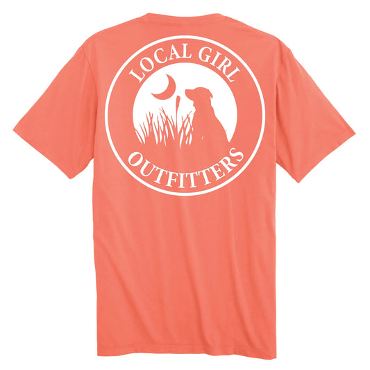 LG5100004 Local Girl Original Short Sleeve Tee in Bright Salmon