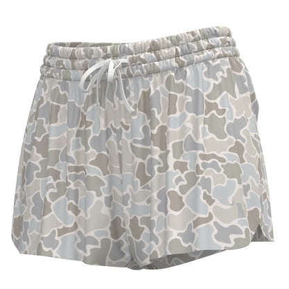 L5060013 Local Girl Youth Petal Shorts in Forest Camo Saltwater