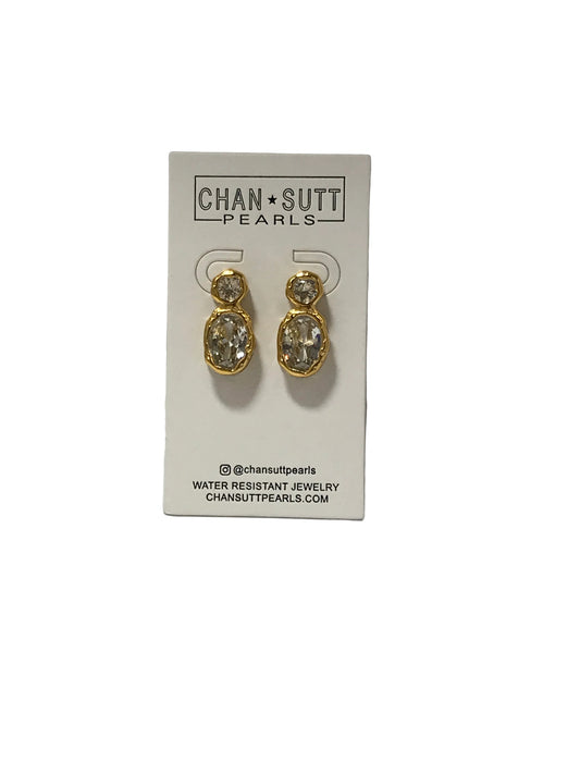 406539 Chansutt Pearls Serenity Earrings Waterproof 18k Plated Stainless Steel Water Resistant Lifetime Warranty