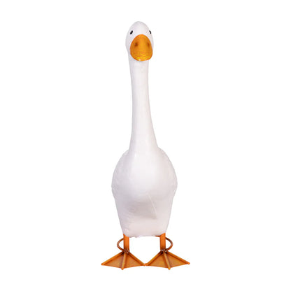 GU3S4LG26 Evergreen Giddy The Goose, Metal Porch Statue, 21"H