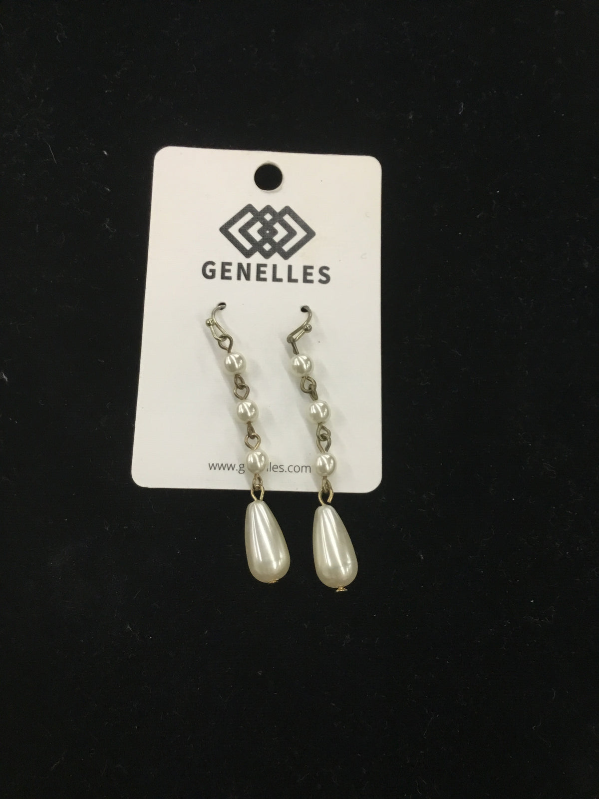 Costume Pearl Dangle Earrings