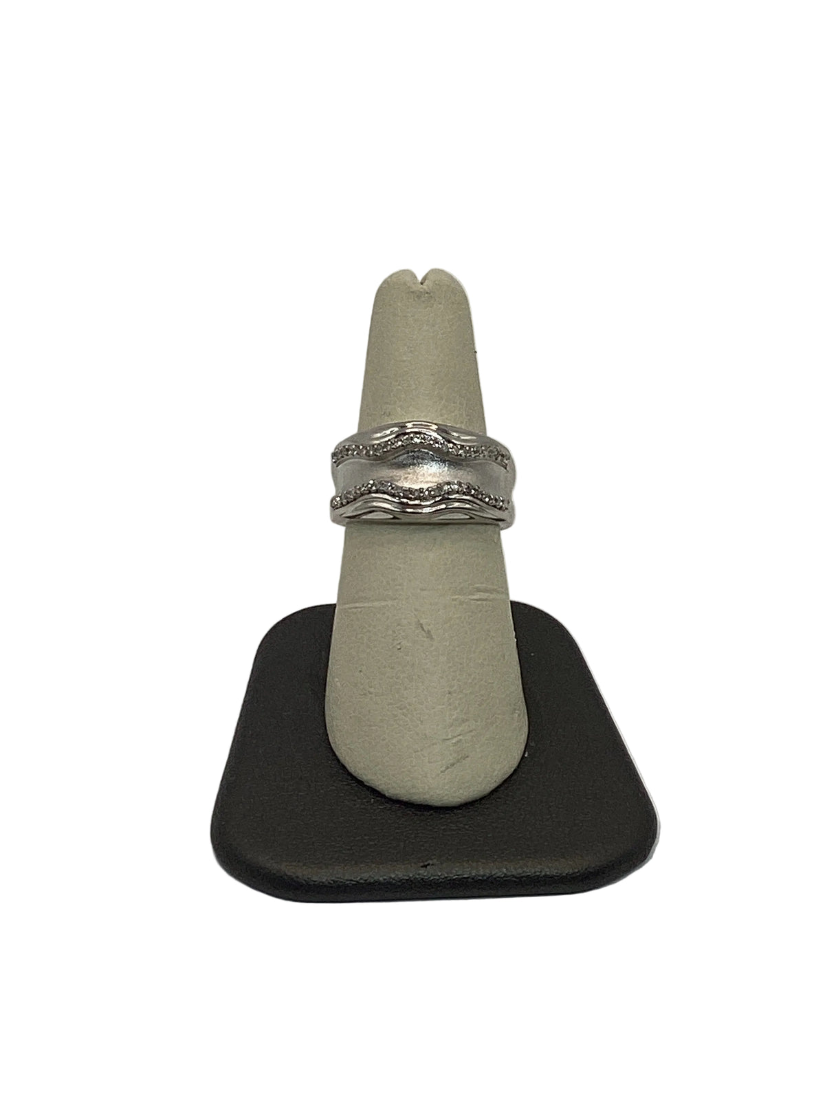 R3625-DR Sterling Silver .23Pt Ladies Diamond Fashion Ring