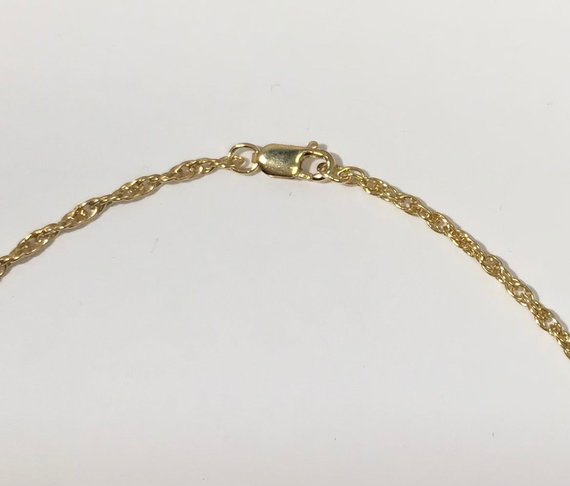 D18 14/20 Gold Filled Loose Woven Rope Chain