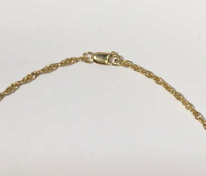 D18 14/20 Gold Filled Loose Woven Rope Chain