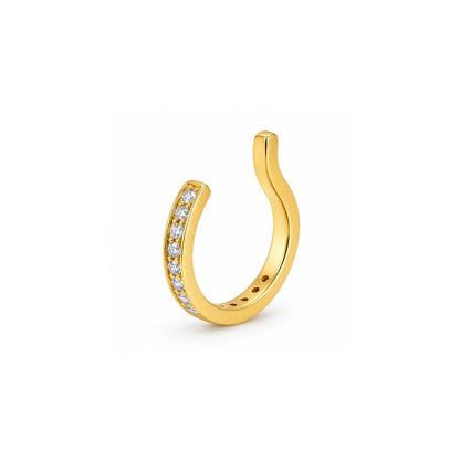 71 Ellie Vail Waterproof Gold-Plated Stainless-Steel Leila Ear Cuff