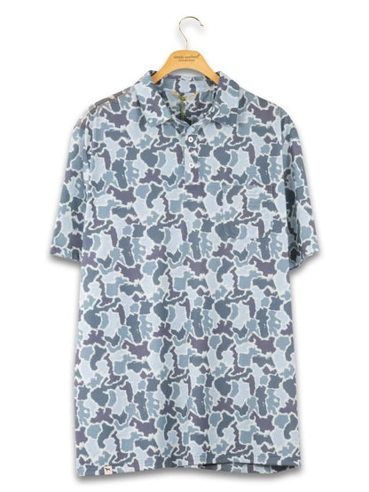 PP-0126-MN-POLO-CAMO-BLUCMO Men's Simply Southern Polo in Blue Camo