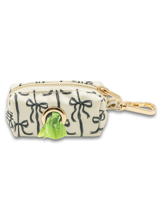 0126-PET-WST-BG-HLDR-BLKBOW Simply Southern Pet Waste Bag Holder in