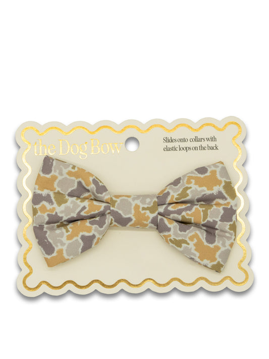 0126-PET-BOW-MLTCAMO Simply Southern Pet Bow in Multi Camo