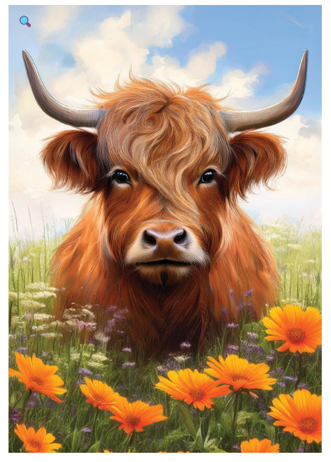 5814FL Custom Decor Highland Cow House Flag