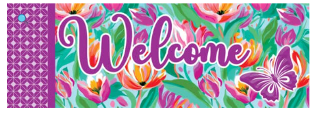5818SS Custom Decor Signature Signs Vibrant Flowers