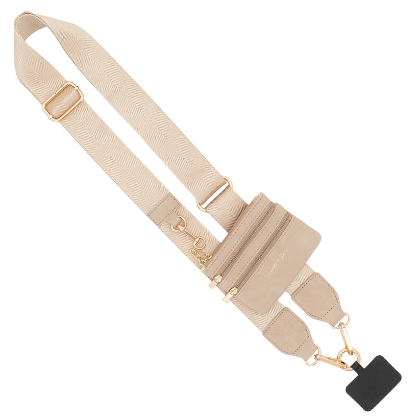 CG-1047TP Save The Girls Clip & Go Strap with Pouch - Taupe