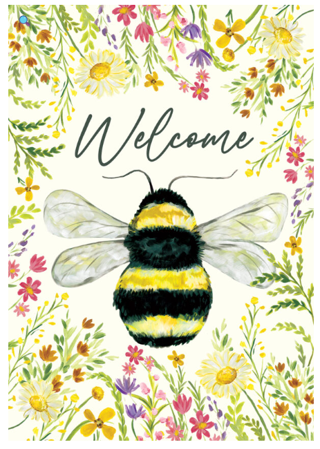 5829FL Custom Decor Bumblebee House Flag