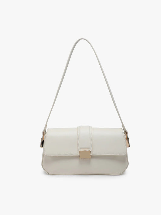 JN2833-CTN Jen & Co Hanoi Structured Shoulder Bag in Cotton