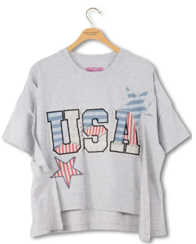 PP-0126-TEE-USA-PATCH-LGHTR Simply Southern USA Patch Tee