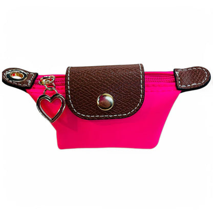 Mini Nylon Coin Purse Bag Charm