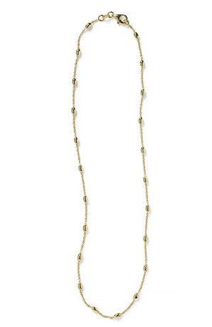 MSC1472 Southern Gates Gold Filled Rice Bead Satellite Necklace