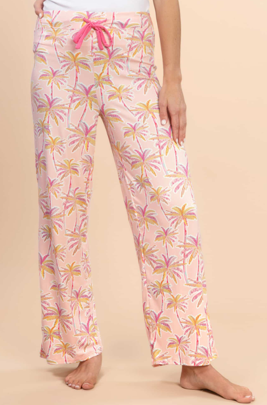 95007 Amanda Blu Pink Palm Poly PJ Pant