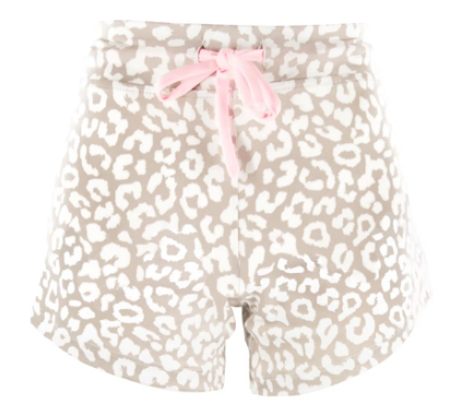 97908 Amanda Blu Taupe Leopard PJ Shorts