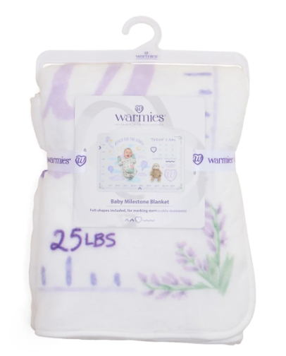 BLK-BABY-1 Warmies Baby Milestones Blanket