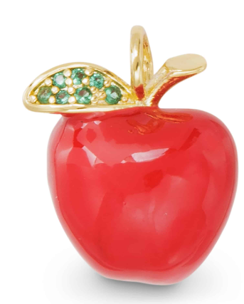 52388 Amanda Blu Enamel Red Apple Charm