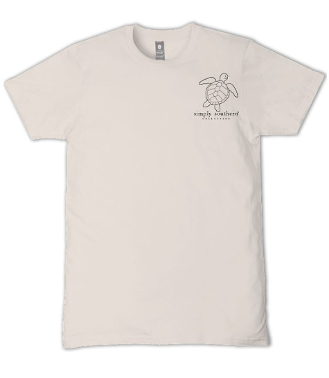 SS-TRACKT1-DKCAMO-DUST Simply Southern Turtle Tracking Tee Dust