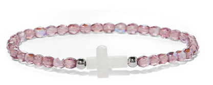 HW089/HW090 Holy Water Bracelet Amethyst AB Cross Bracelet
