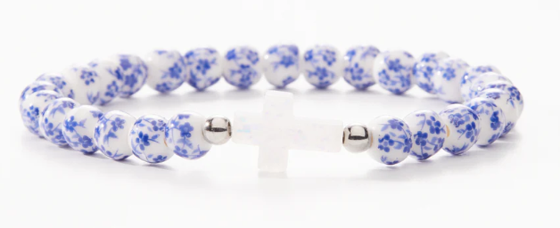 HW049/HW050 Holy Water Bracelet Porcelain Cross Bracelet