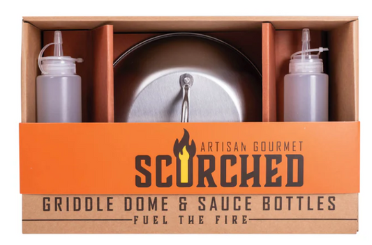37865 Scorched Griddle Dome and Sauce Bottles