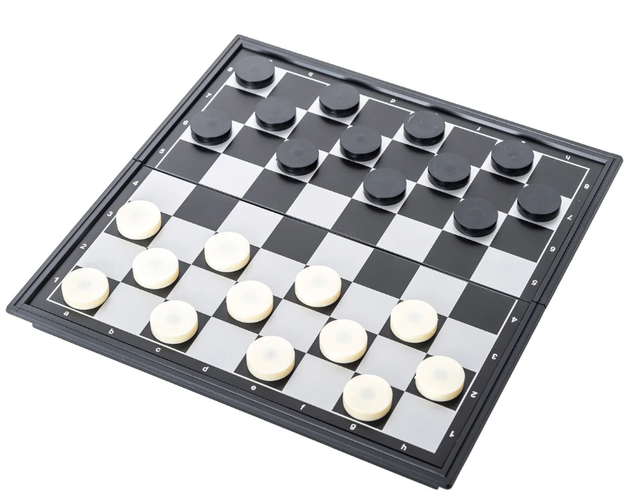 32445 Mad Man Checkers Magnetic Travel Set