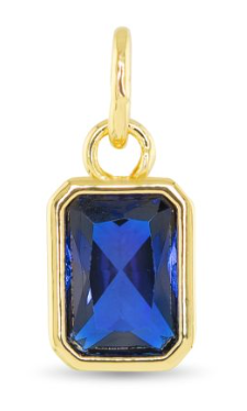 51237 Amanda Blu Silver Tone Birthstone Charms