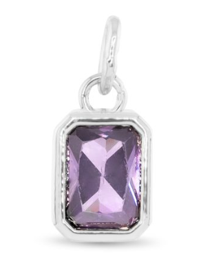 51237 Amanda Blu Silver Tone Birthstone Charms