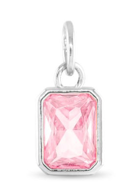 51237 Amanda Blu Silver Tone Birthstone Charms