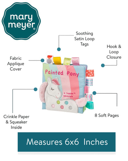 40150 Mary Meyer Taggies Painted Pony Soft Book 6"x6"