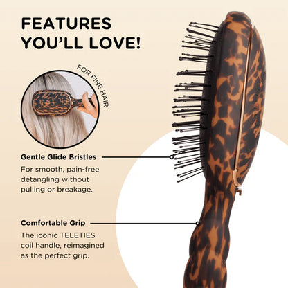 TT-DET-F-001/003 Teleties Detangling Brush for Fine Hair