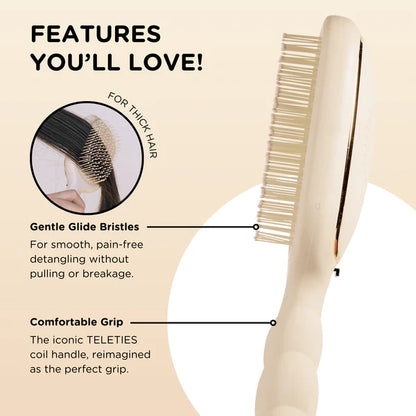 TT-DET-T Teleties Detangling Brush for Thick Hair