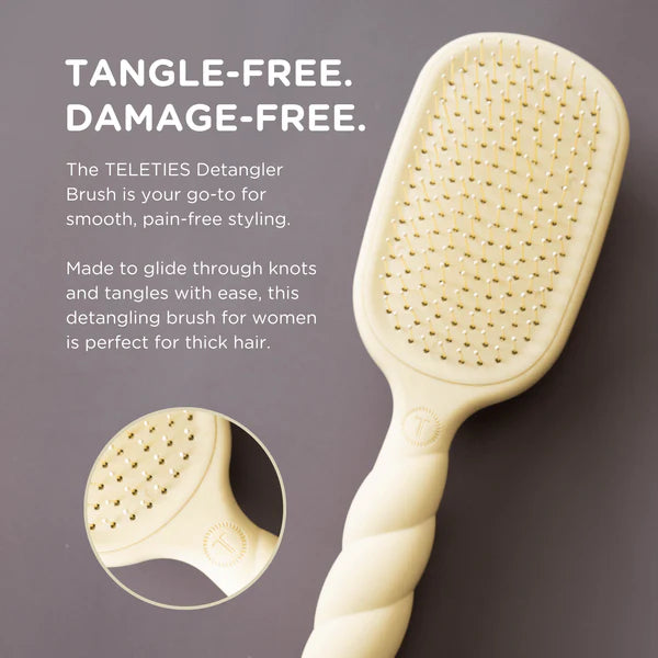 TT-DET-T Teleties Detangling Brush for Thick Hair