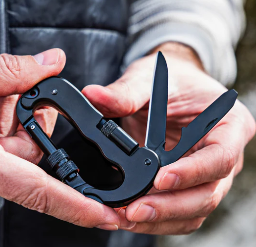 BHUB12 Bunk House Unbound 6 in 1 Carabiner Multitool