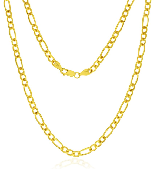 14Q-724 14K Gold Filled 4.5MM Figaro Chain