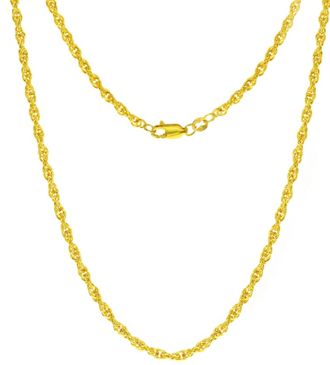 14Q-725 14K Gold Filled Rope Chain 3MM