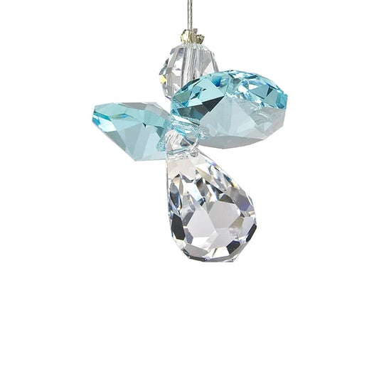 CGAQ Woodstock Chimes Crystal Guardian Angel Aquamarine 0
